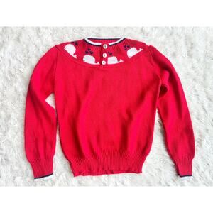 Vintage 70s 80s Kids Whale Sweater